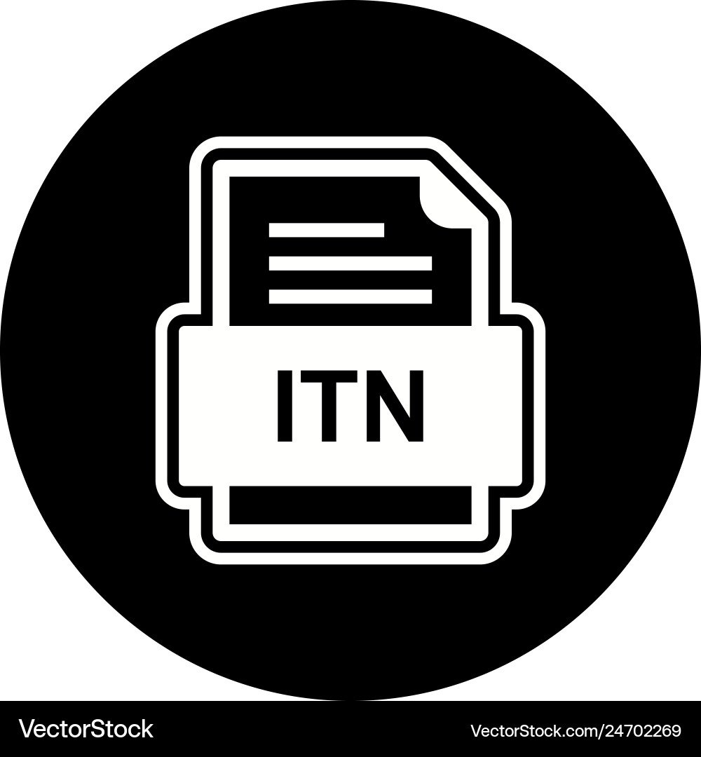 Itn file document icon Vector Image