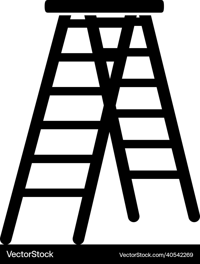 Ladder icon design template isolated Ladder icon design template isolated Vector Image