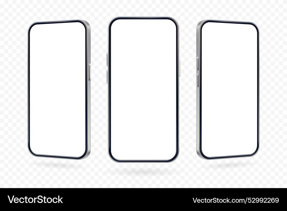 Mobile Phone Render Vector Image