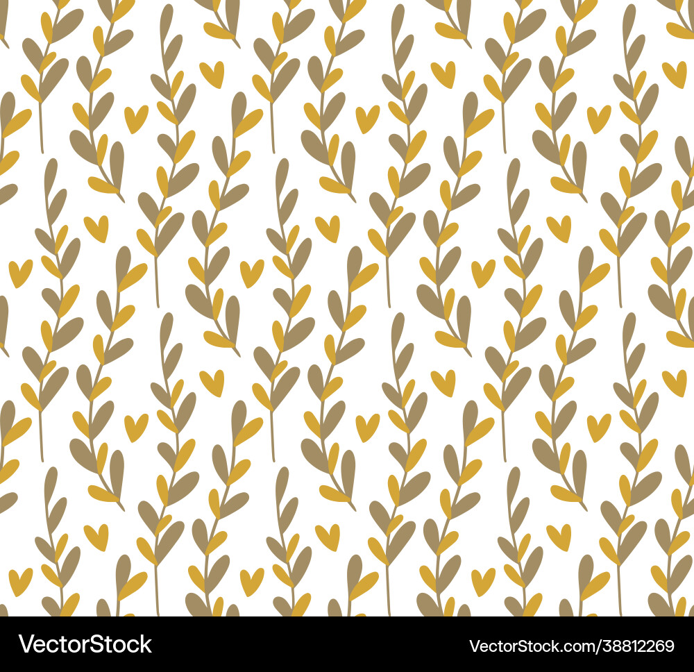 Seamless pattern background with abstract hand vector image