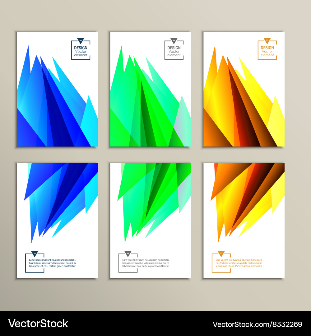 Set abstract background with place for your text vector image