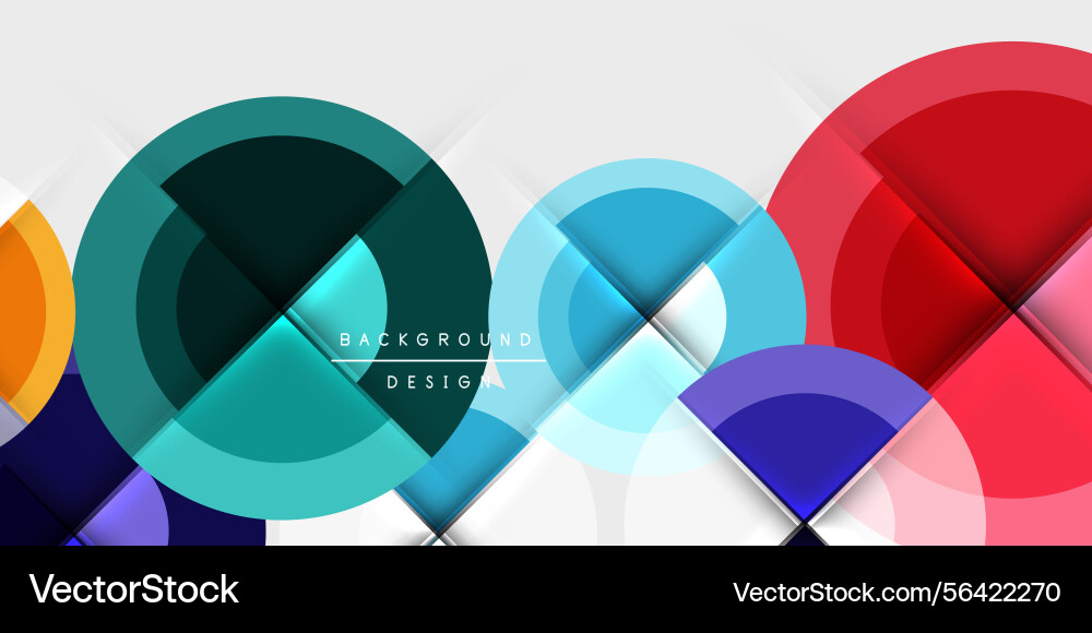 Abstract colorful shapes overlap creating dynamic Abstract colorful shapes overlap creating dynamic vector image