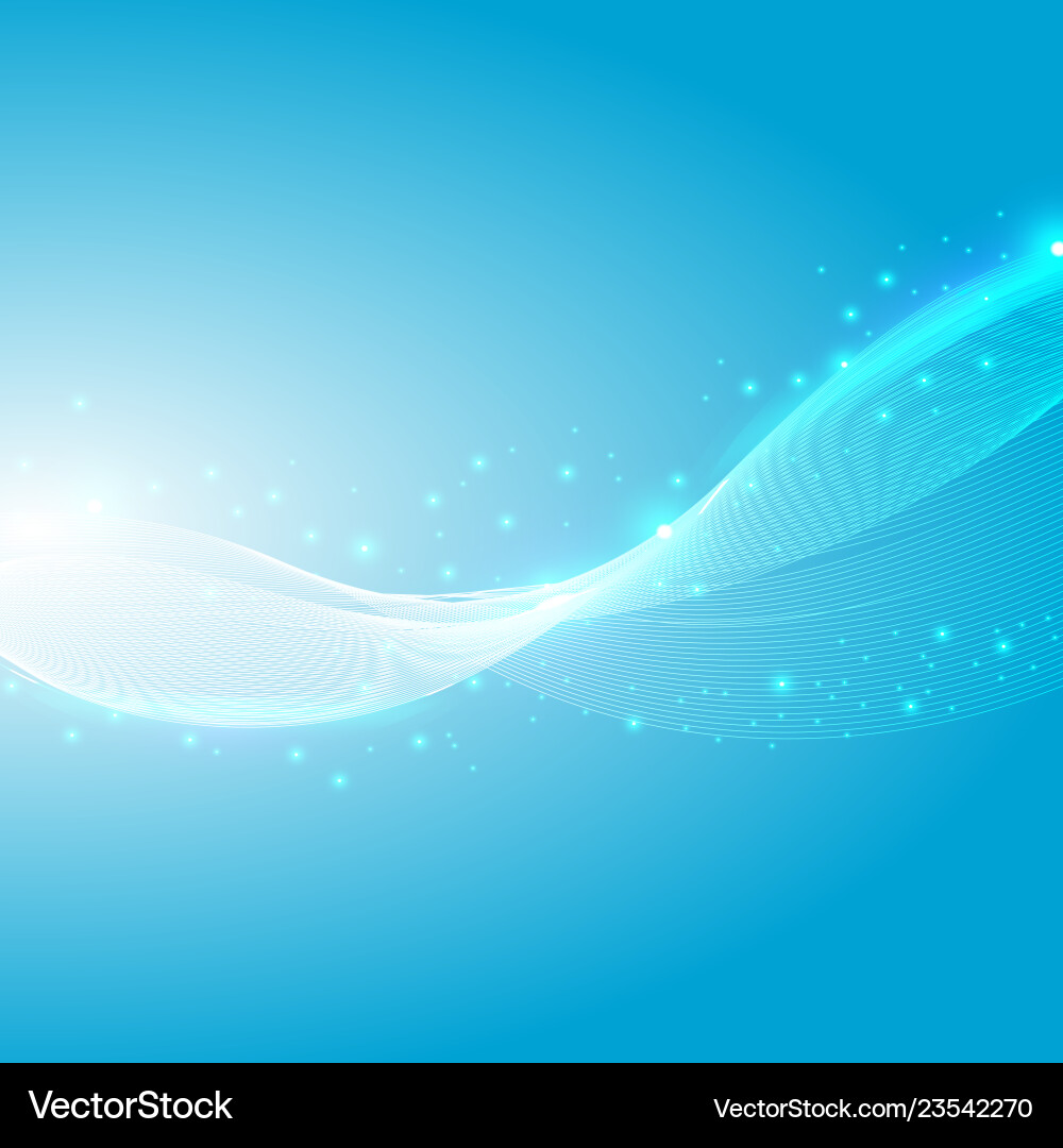 Abstract waves lines glowing with sparkling Abstract waves lines glowing with sparkling vector image