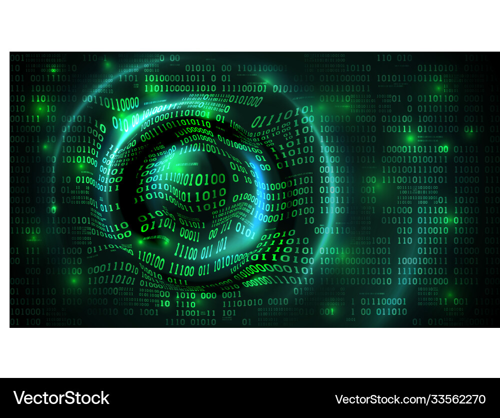 Abstrakte Daten Array Matrix Cyberspace mit Ziffern Abstrakte Daten Array Matrix Cyberspace mit Ziffern Vektorbild