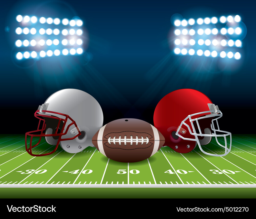 Football Stadium Field Vector Image