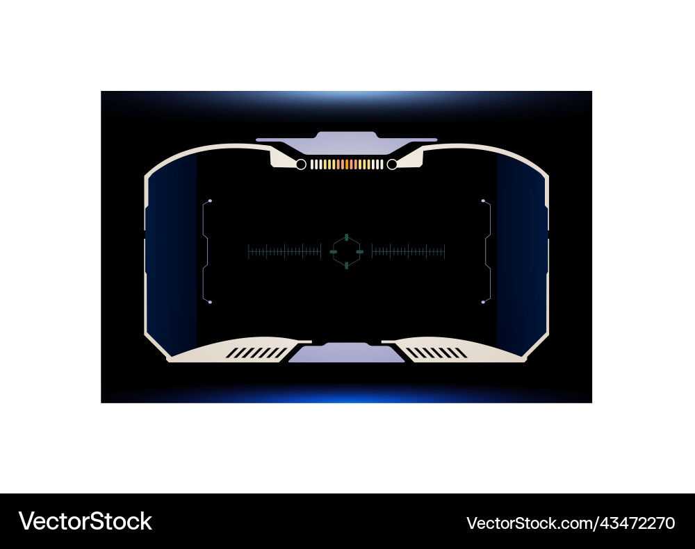 Hud ui virtual element futuristic screen Hud ui virtual element futuristic screen vector image
