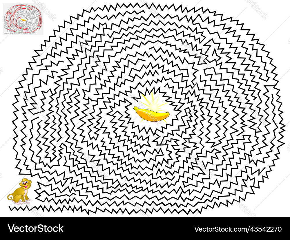 Logic puzzle game with labyrinth for children Logic puzzle game with labyrinth for children vector image