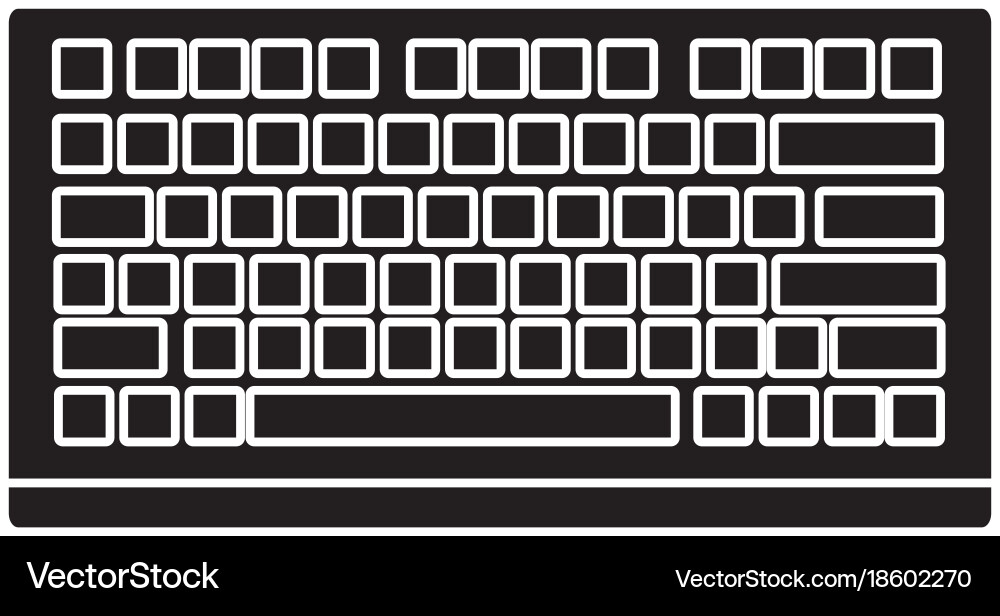 Pc keyboard device Vector Image