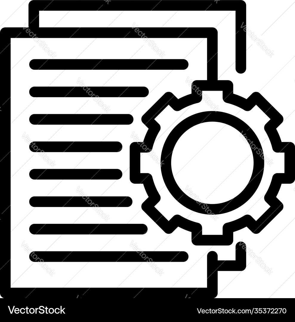 Technical interview icon outline style Technical interview icon outline style Vector Image