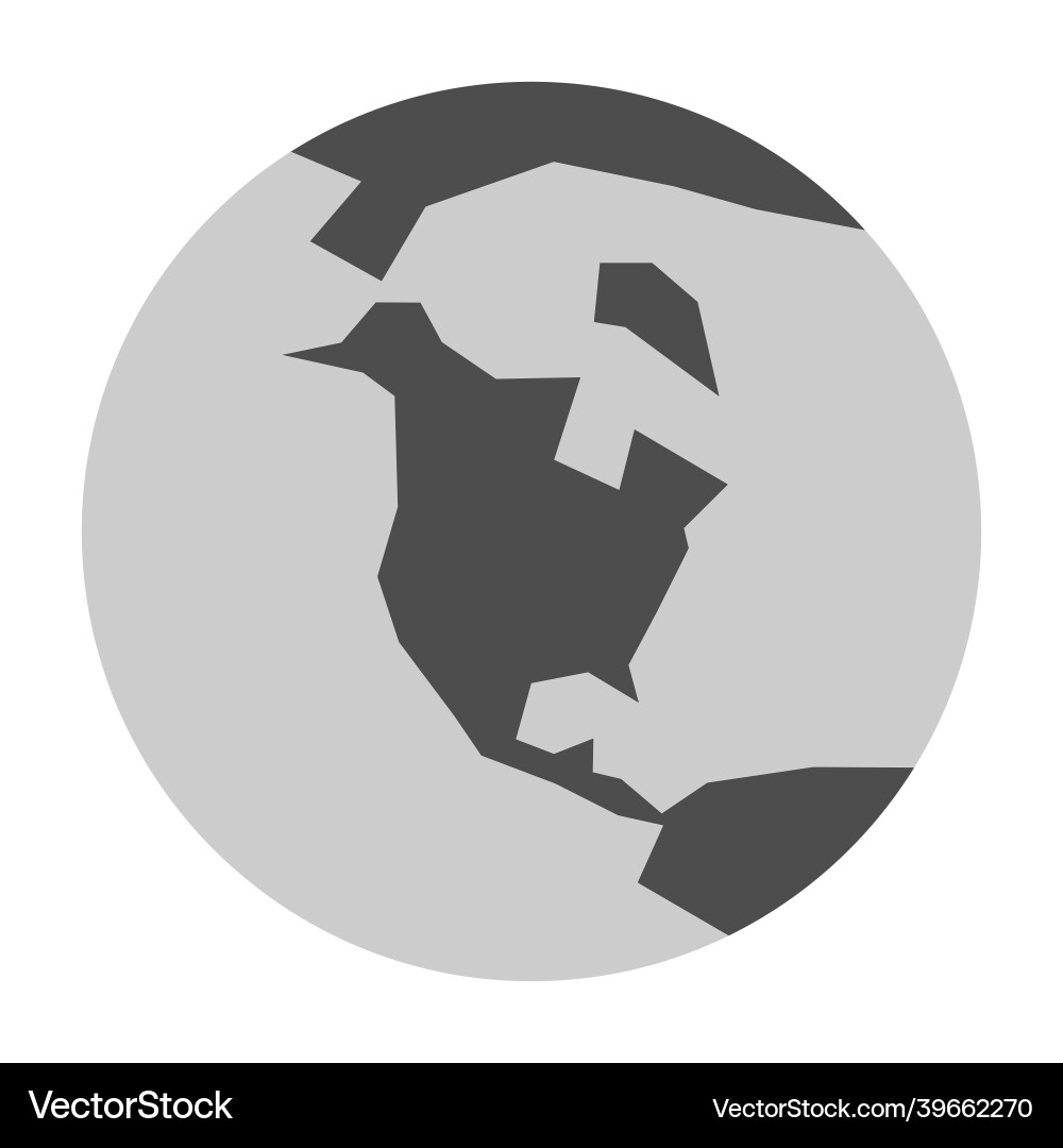 World Map Globe Royalty Free Vector Image - VectorStock