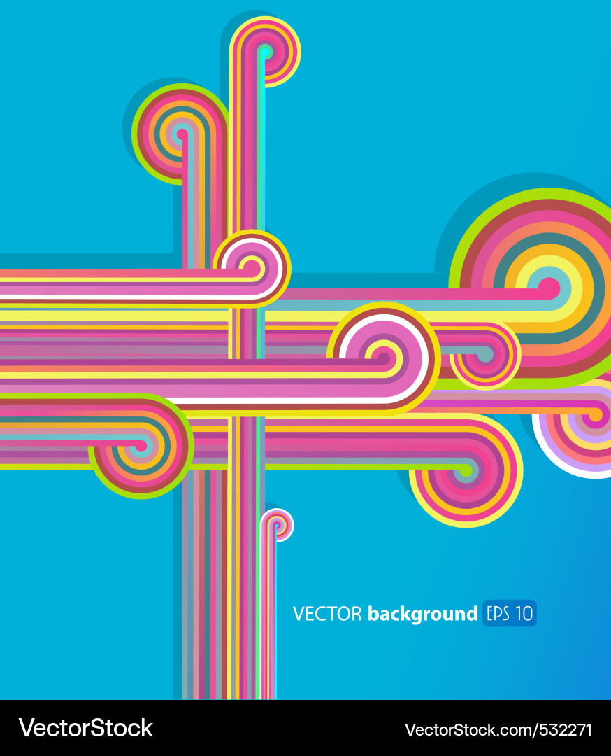Abstract lines vector image