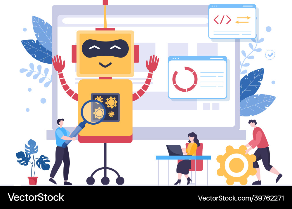Artificial intelligence digital brain technology Artificial intelligence digital brain technology vector image