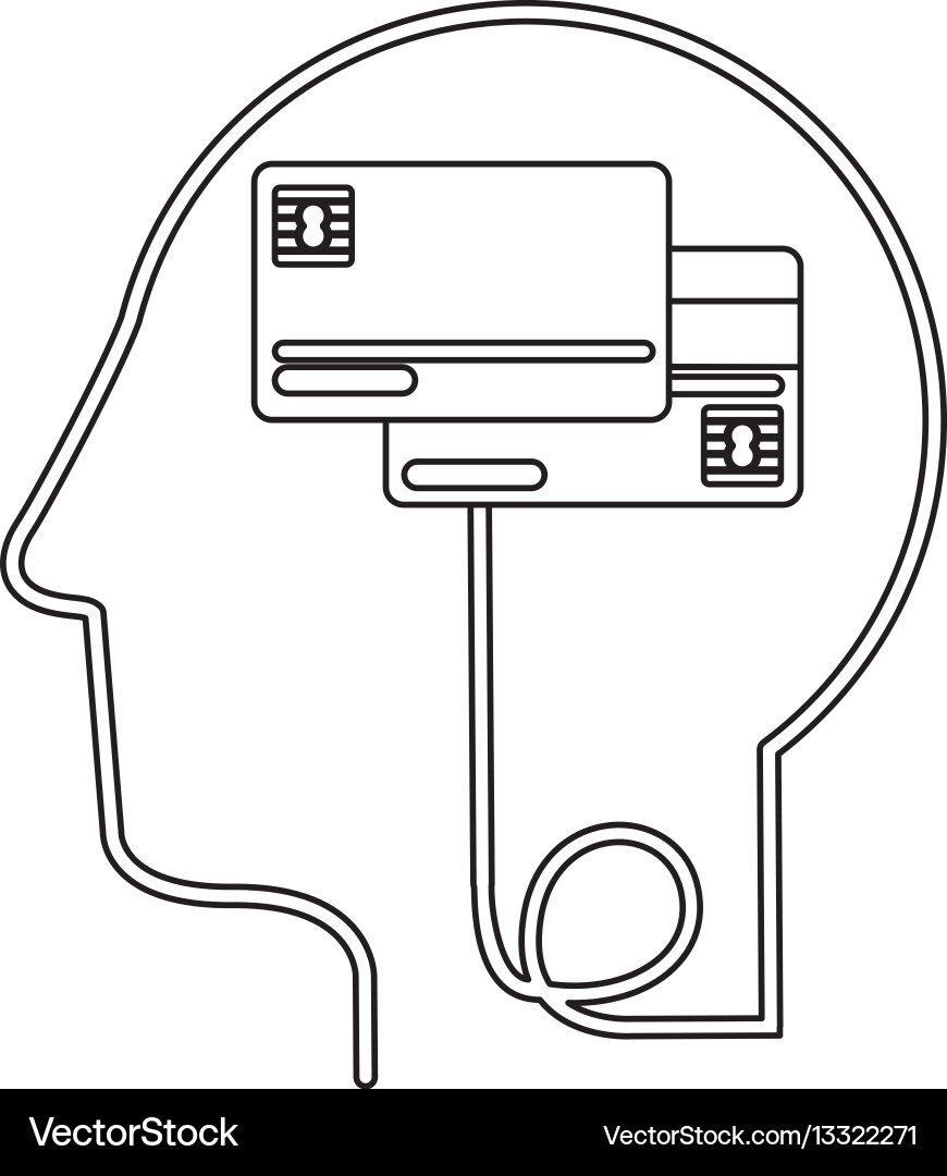 Brain hosting data icon stock Vector Image