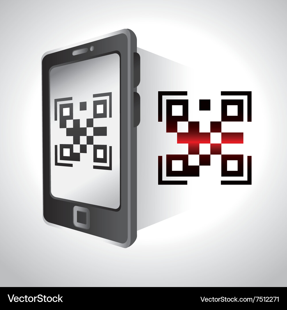 Digital code design vector image