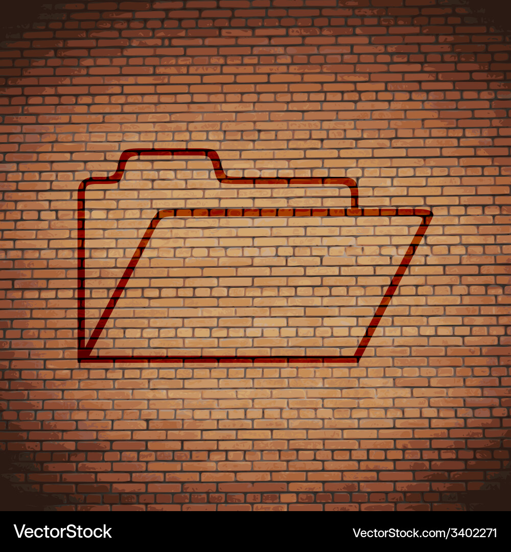 Document folder icon symbol flat modern web design Vector Image