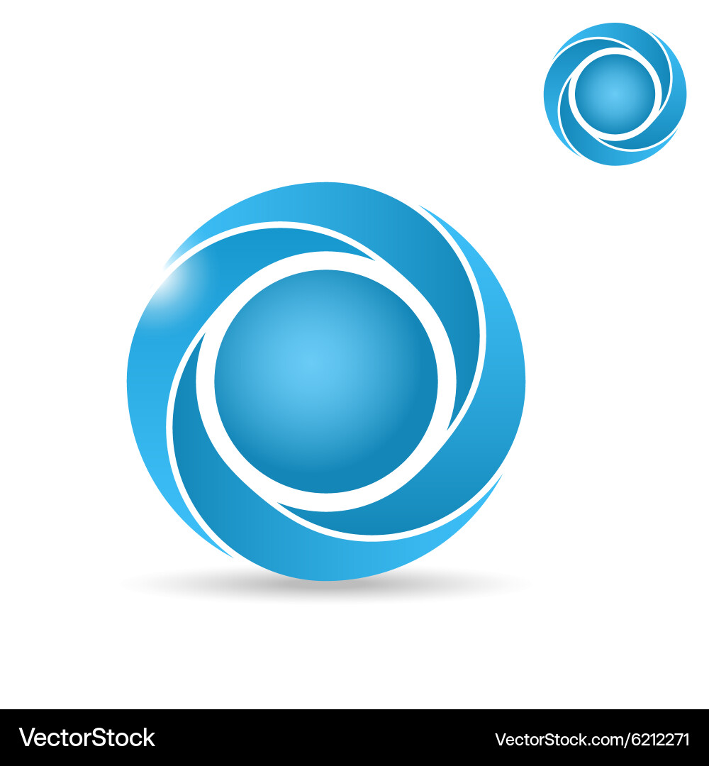 Dynamic Segmented Circle Icon vector image