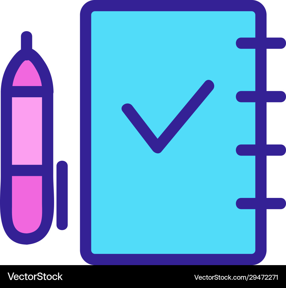 Exam testing icon isolated contour symbol Exam testing icon isolated contour symbol vector image