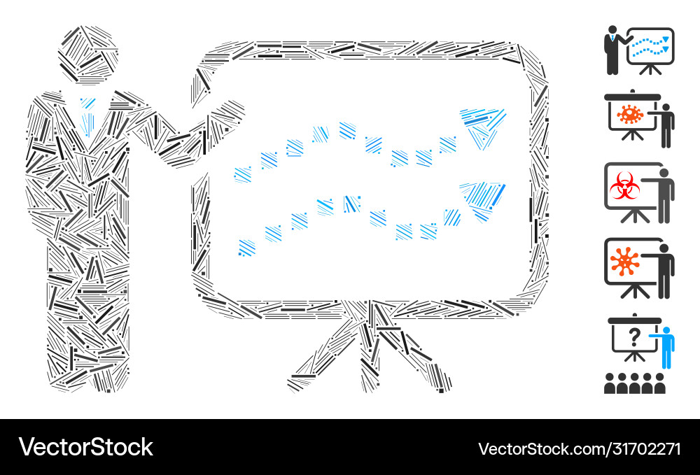 Hatch mosaic trends lecture icon Hatch mosaic trends lecture icon vector image