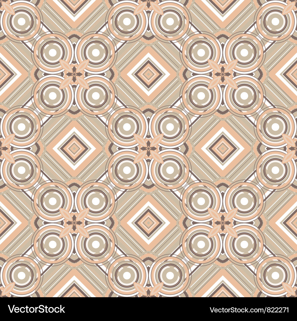 Retro Geometric Pattern Vector Image
