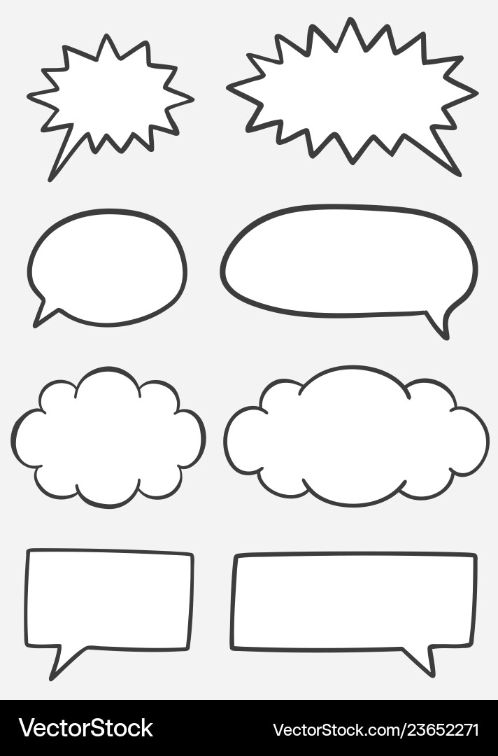 Speech text box Vector Image