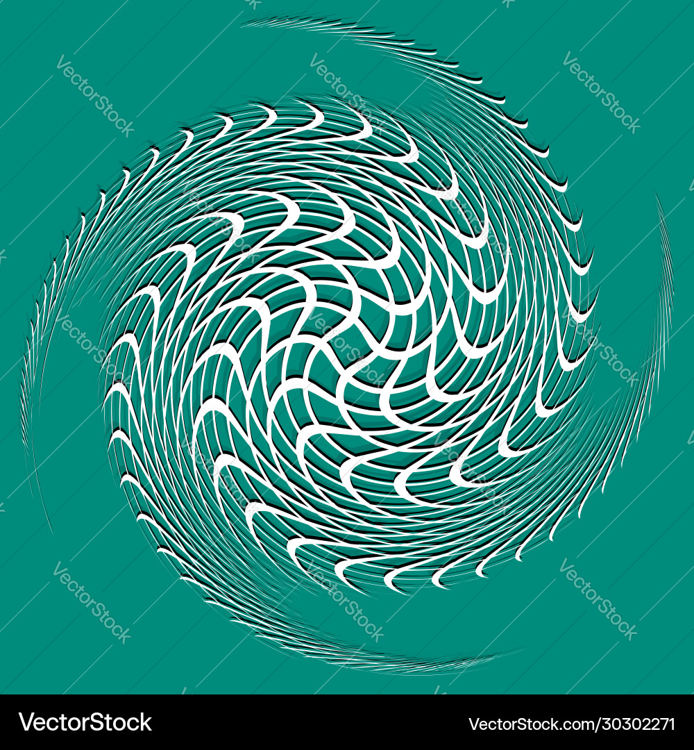 White helical spiraling curl and curly shape Vector Image
