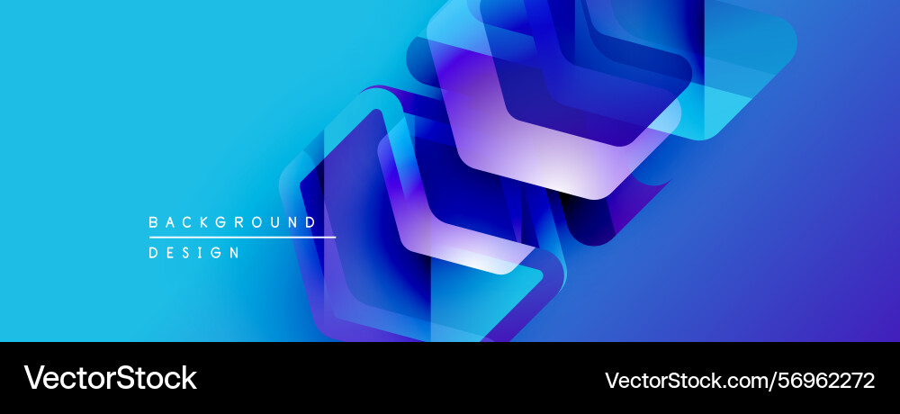Abstract blue design features overlapping Abstract blue design features overlapping Vector Image