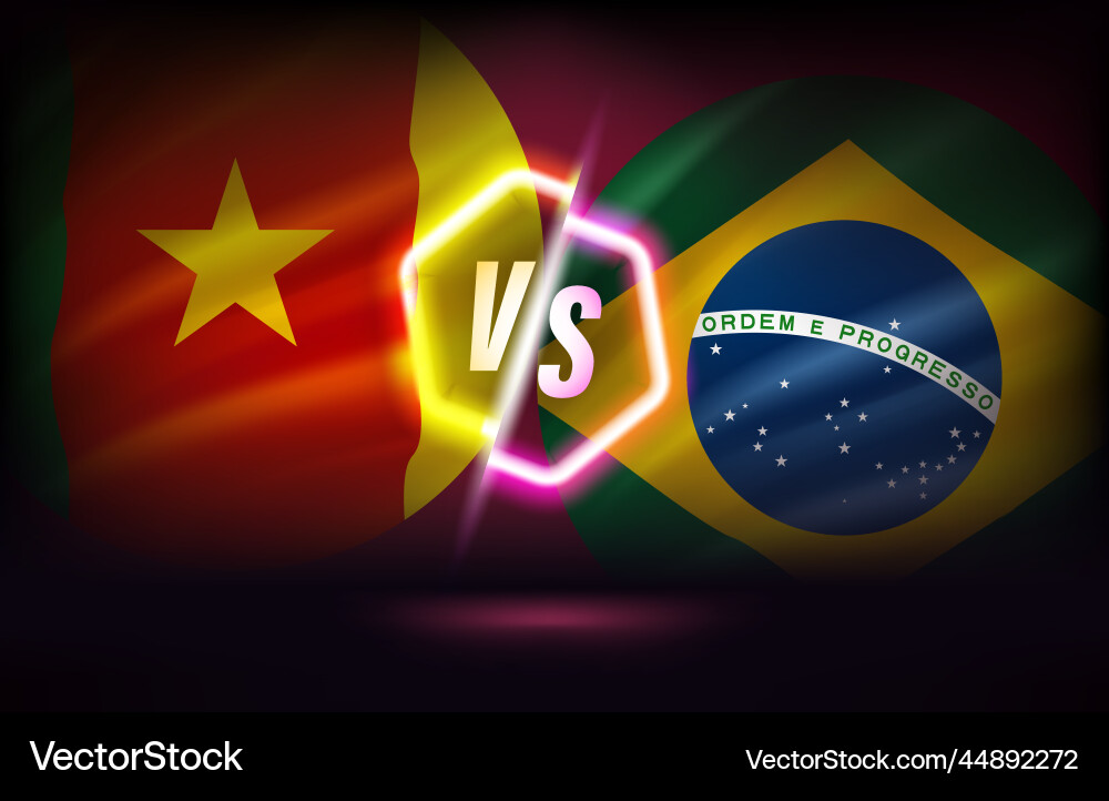 Cameroon versus brazil game score table template Cameroon versus brazil game score table template vektorbild