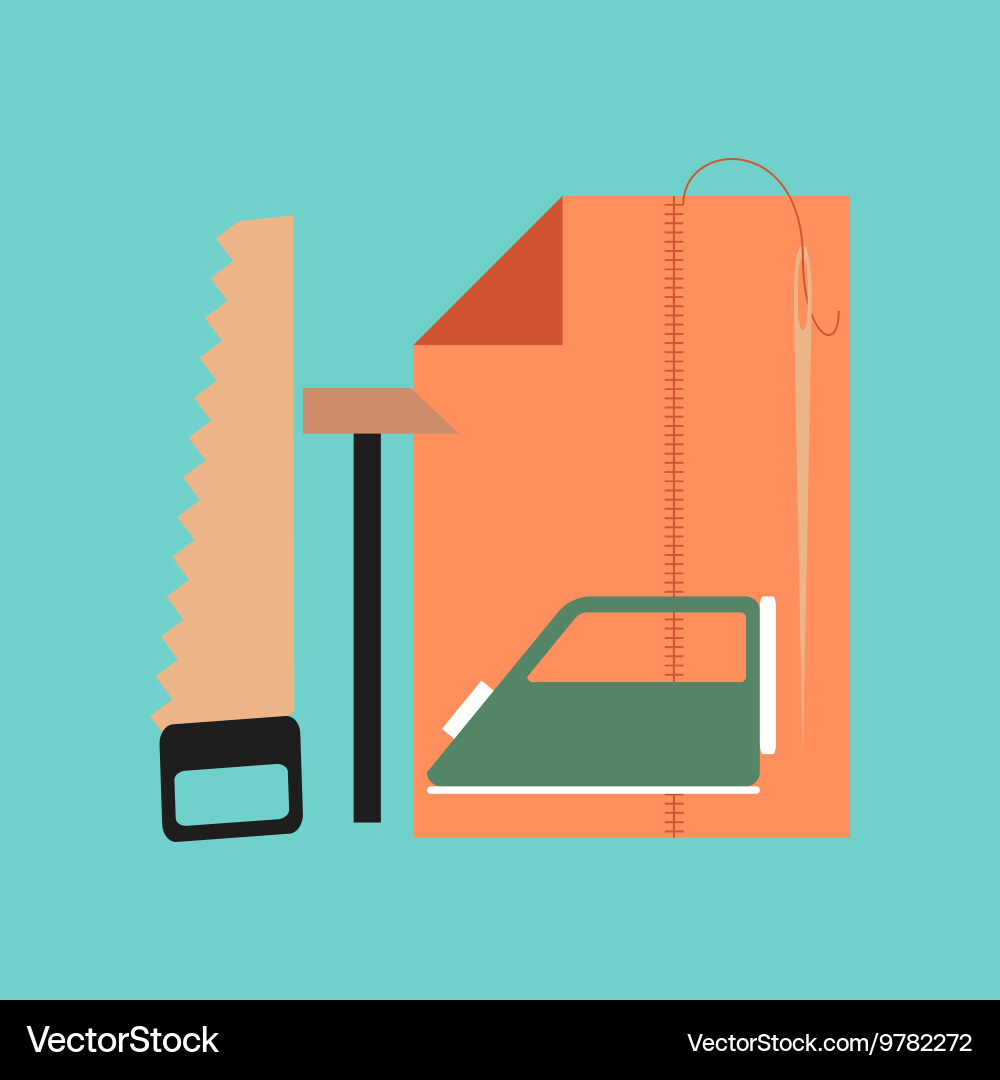 Flat icon on stylish background work lesson vector image