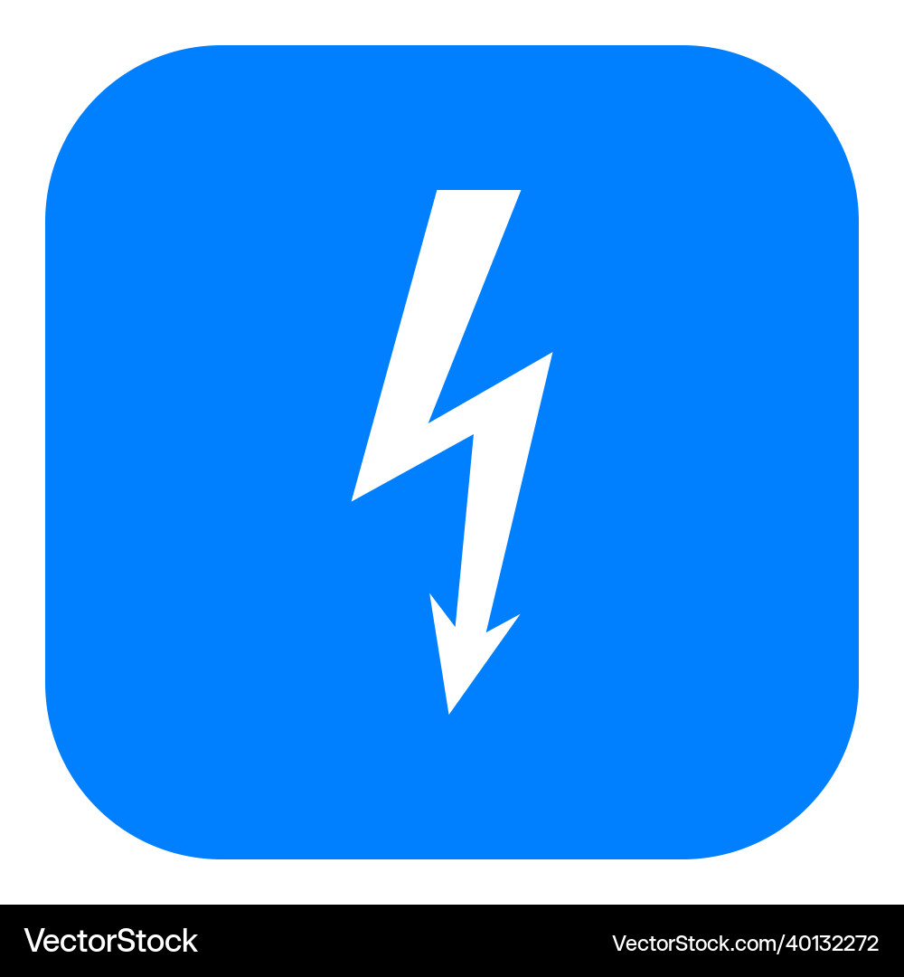 Lightning and app icon Vector Image