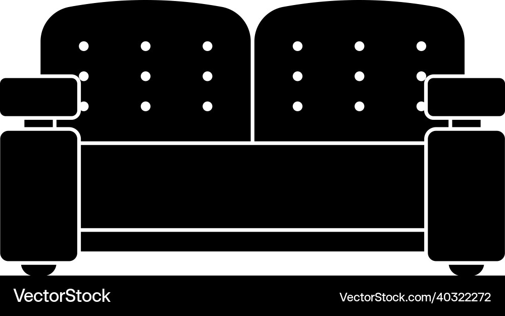 Sofa Icon Design Template isoliert Sofa Icon Design Template isoliert vektorbild