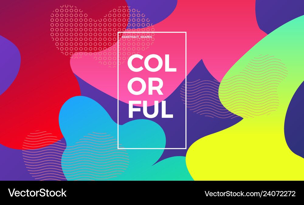 Trendy design template with fluid gradient shapes Trendy design template with fluid gradient shapes vector image