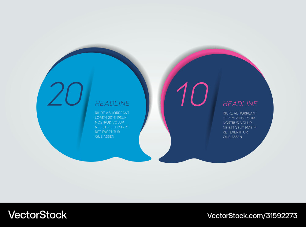 Circle round chart scheme timeline infographic vector image