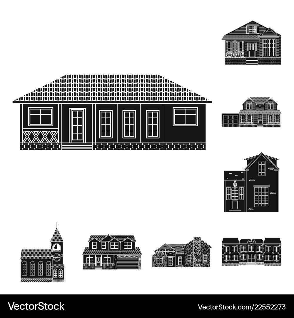 Design of building and front symbol Vector Image