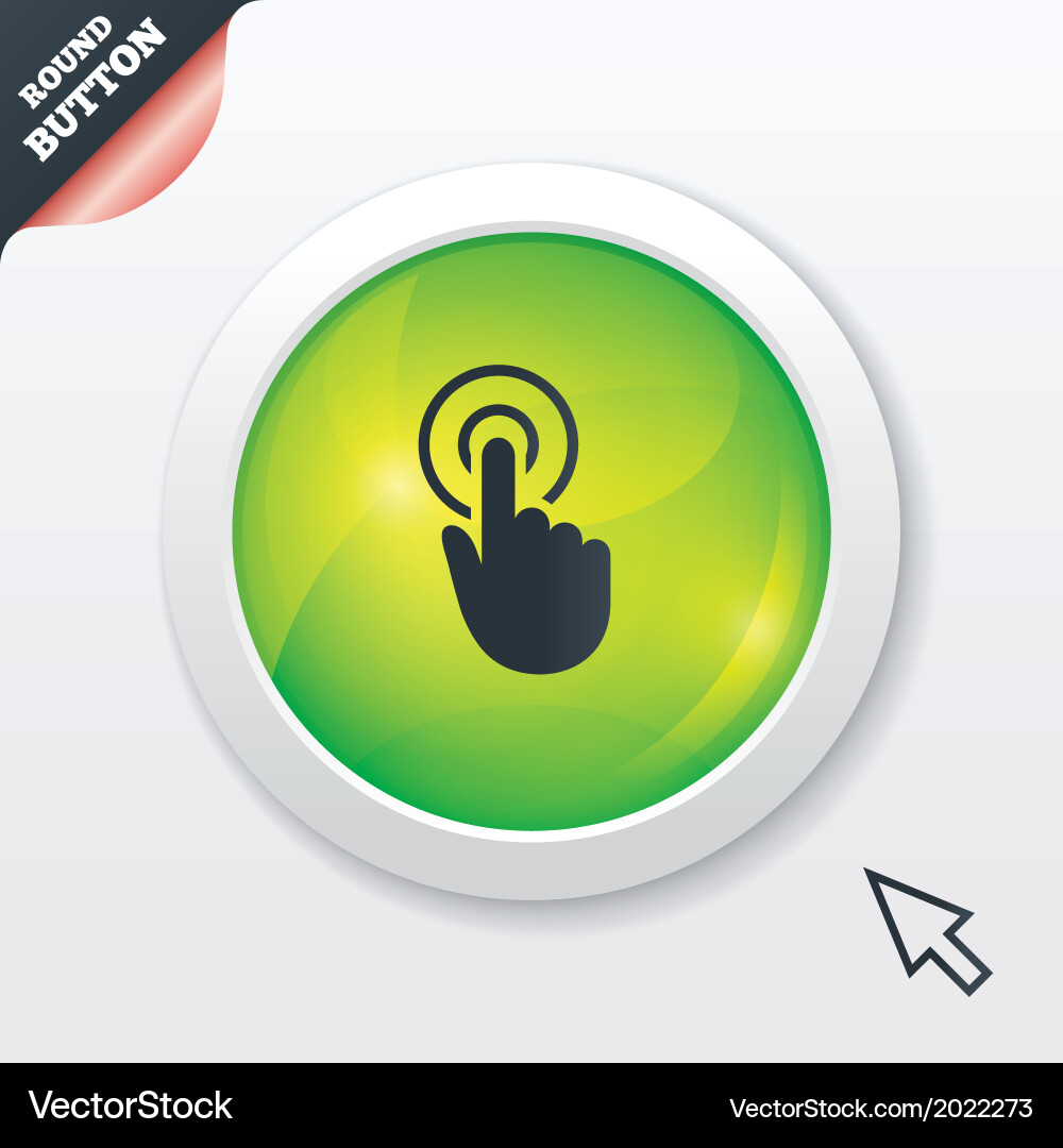 Hand cursor sign icon pointer symbol Vector Image