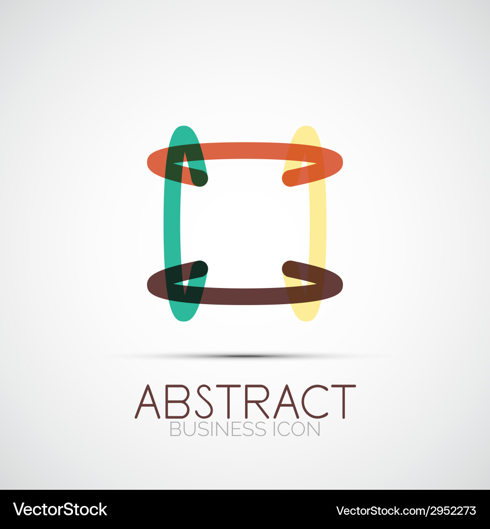 Line design loop logo Vector Image