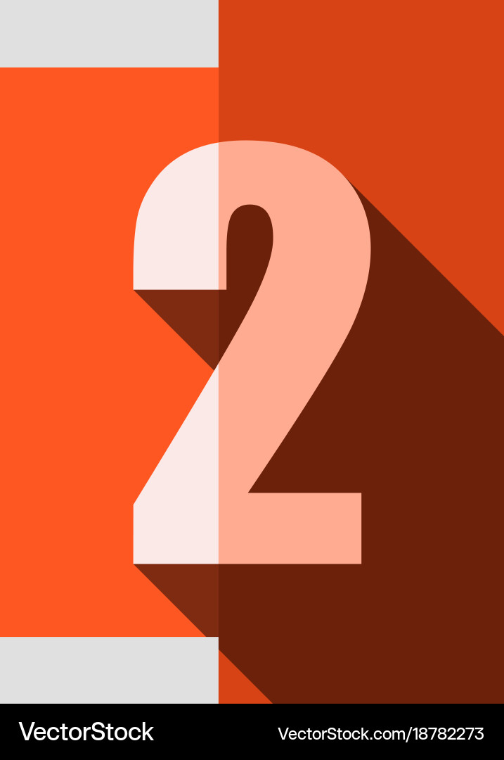 Numbers background flat design Vector Image