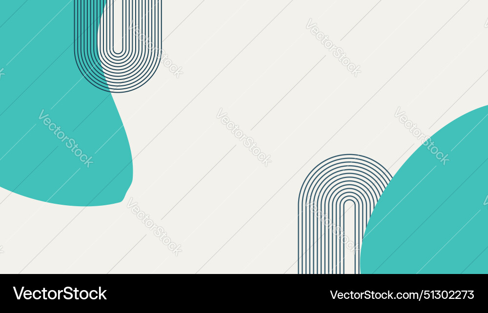 Seamless pattern boho background with shapes vector image