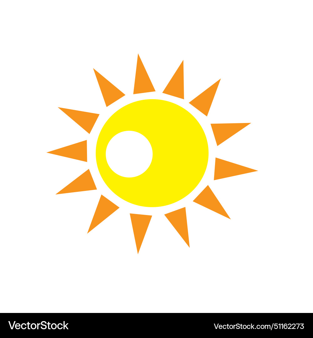 Sun logo Royalty Free Vector Image - VectorStock