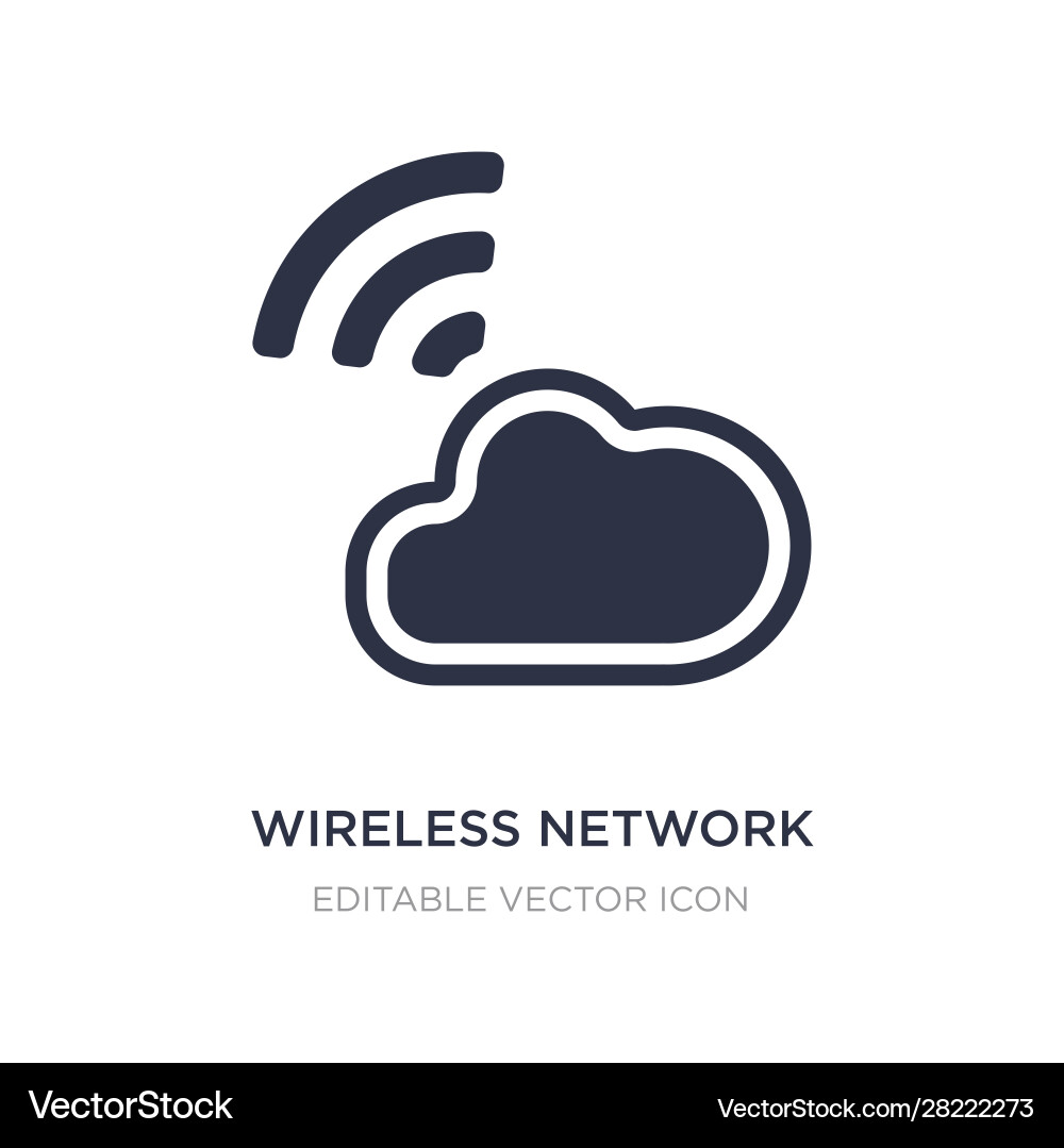 Wireless network icon on white background simple Wireless network icon on white background simple vector image