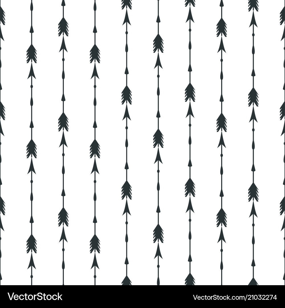 Black arrows seamless pattern background Black arrows seamless pattern background Vector Image