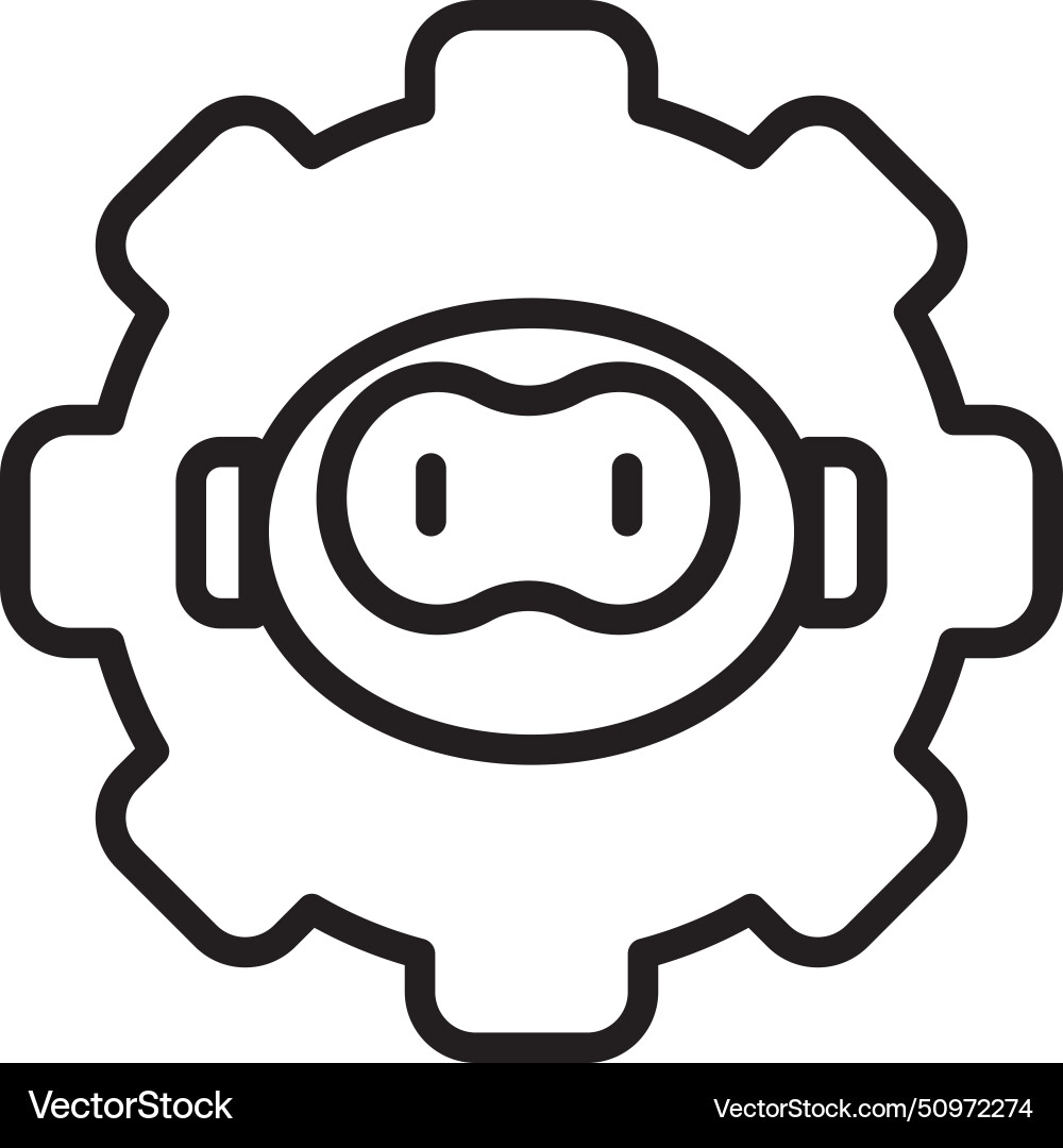 Chatbot help innovation icon Royalty Free Vector Image