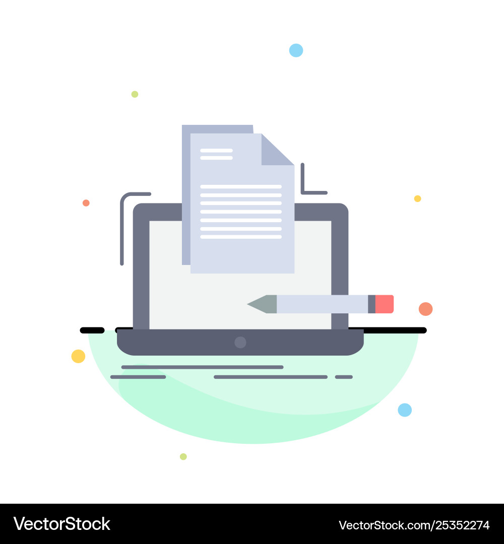Coder Codierung Computerliste Papier flache Farbe Icon Coder Codierung Computerliste Papier flache Farbe Icon vektorbild
