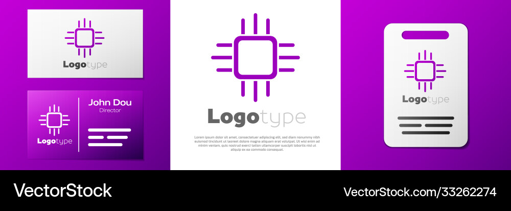 Logotyp Computerprozessor mit Mikroschaltungen cpu Logotyp Computerprozessor mit Mikroschaltungen cpu vektorbild