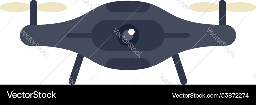 Modern drone hovering with camera ready Vector Image