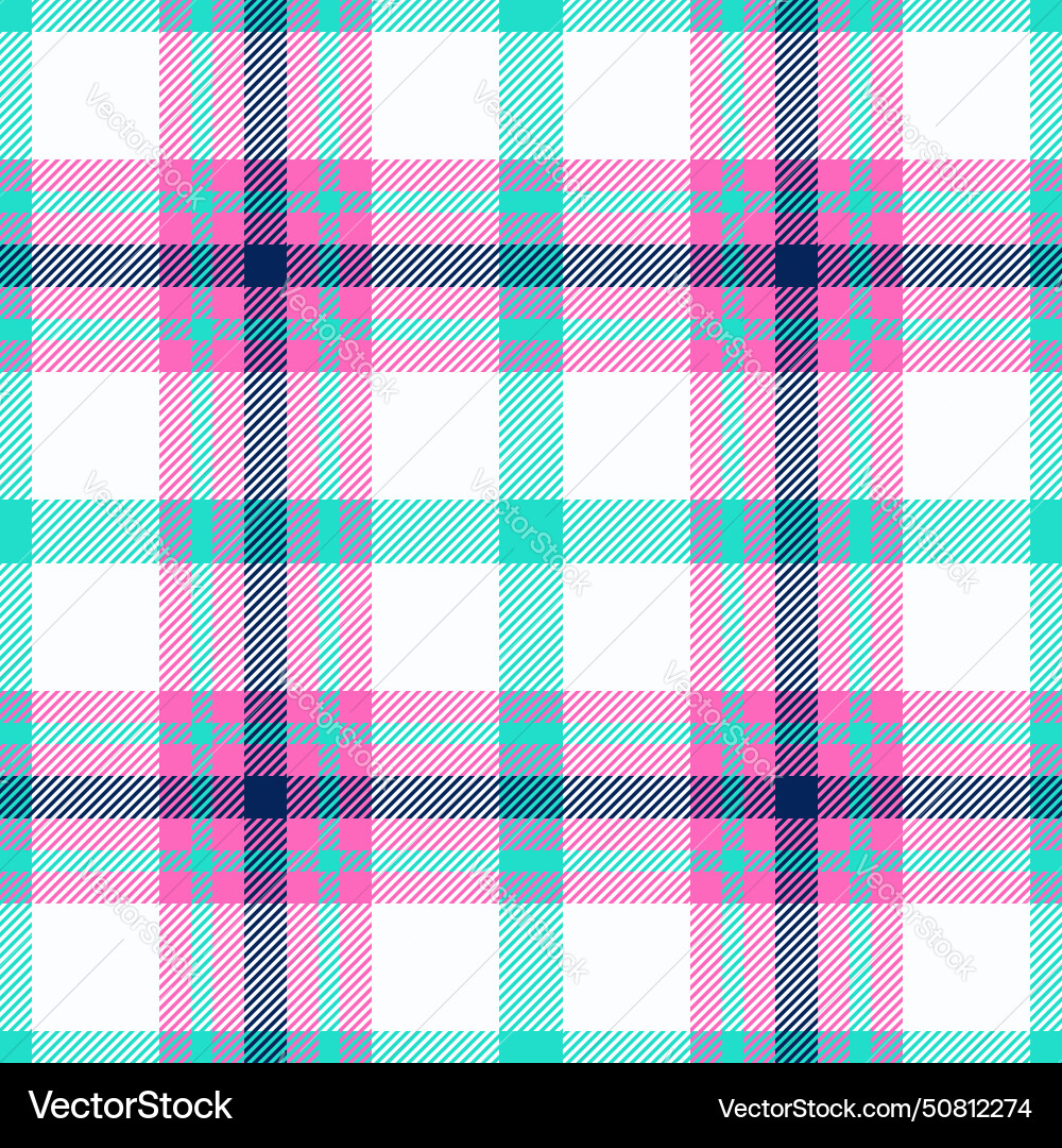 Plaid seamless pattern check fabric texture Vector Image