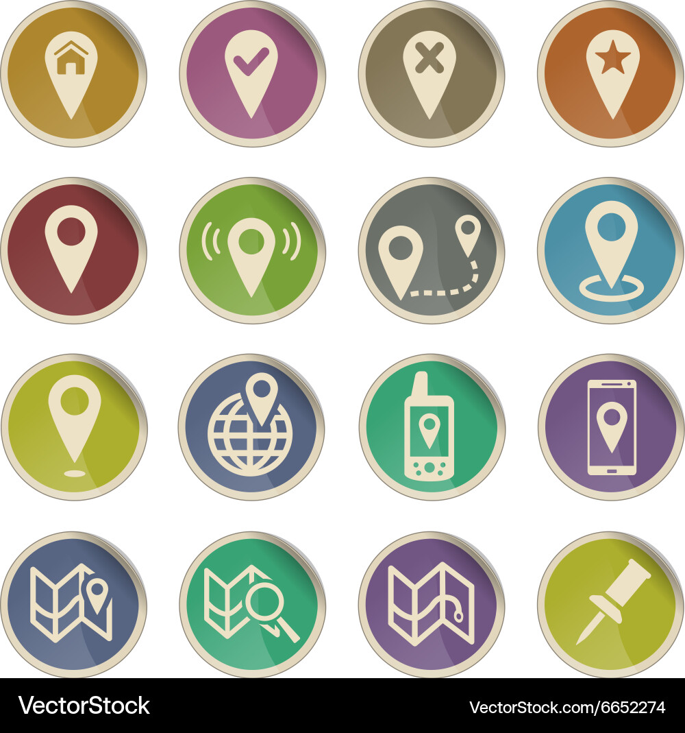 Pointer and maps Vector Image
