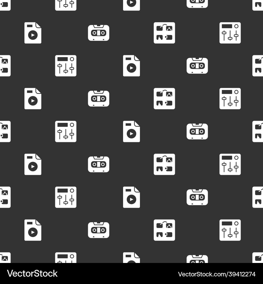 Set storyboard sound mixer controller avi file Set storyboard sound mixer controller avi file vector image