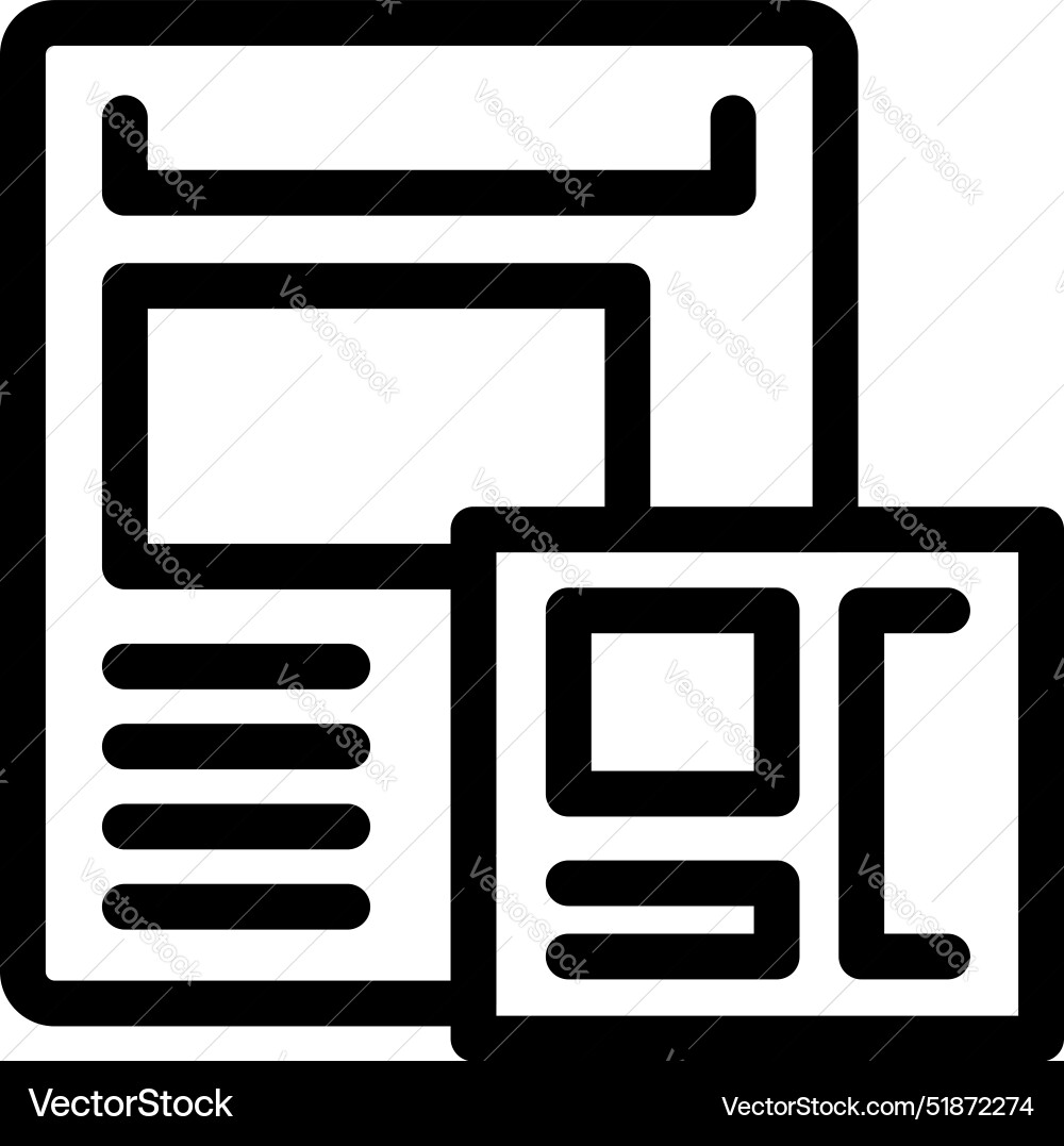 Web design process being presented on wireframe Vector Image