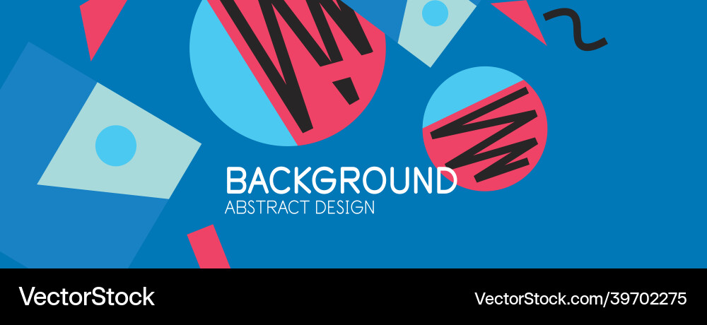 Abstract background blocks lines triangles Vector Image