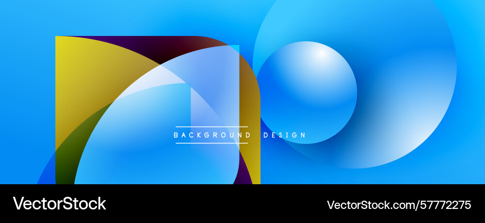 Abstract geometric shapes overlap creating Abstract geometric shapes overlap creating Vector Image